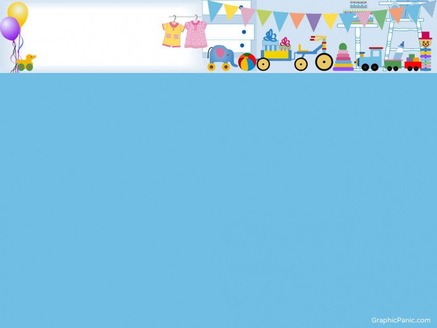 Blue Baby PPT PowerPoint Templates Background