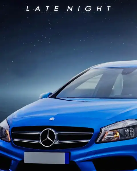 Blue Car Picsart Background Full HD Download