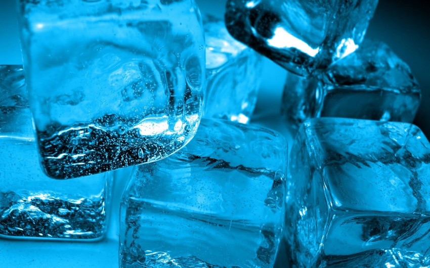 Blue Ice Cubes Background Full HD Images Download