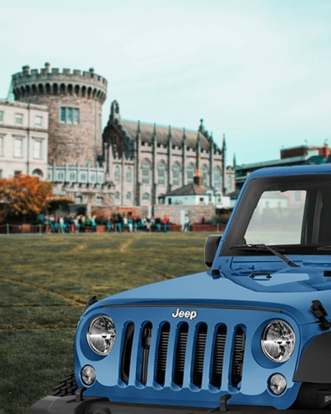 Blue Jeep Photo Editing Background HD Download