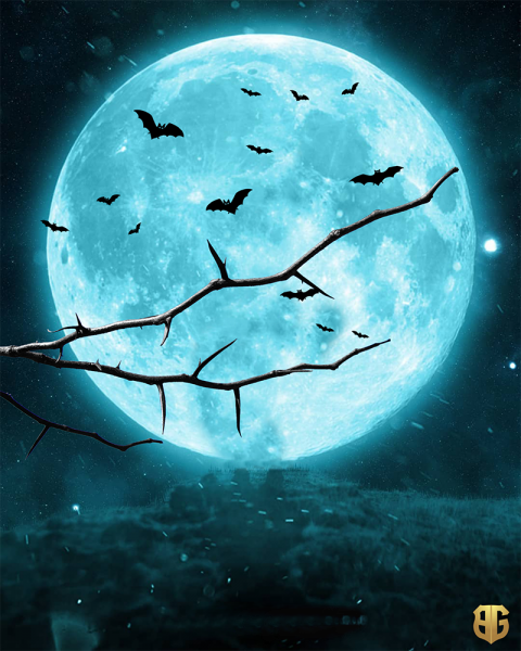 Blue Moon  Dark Night  Background Download