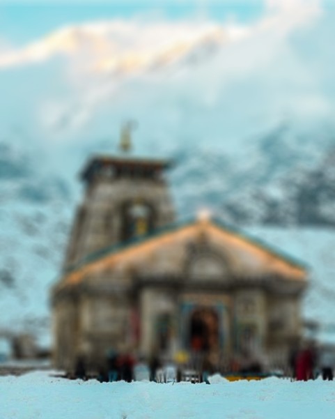 Blur Kedarnath Temple CB Picsart Editing Background HD