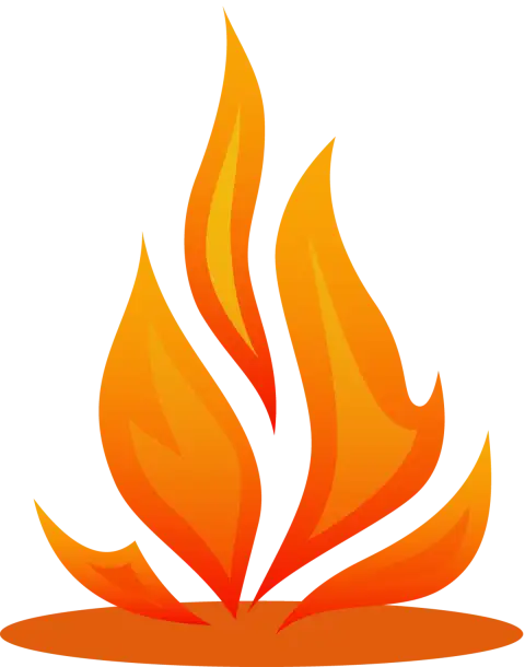 Bonfire Colorful Icon Clipart Fire PNG