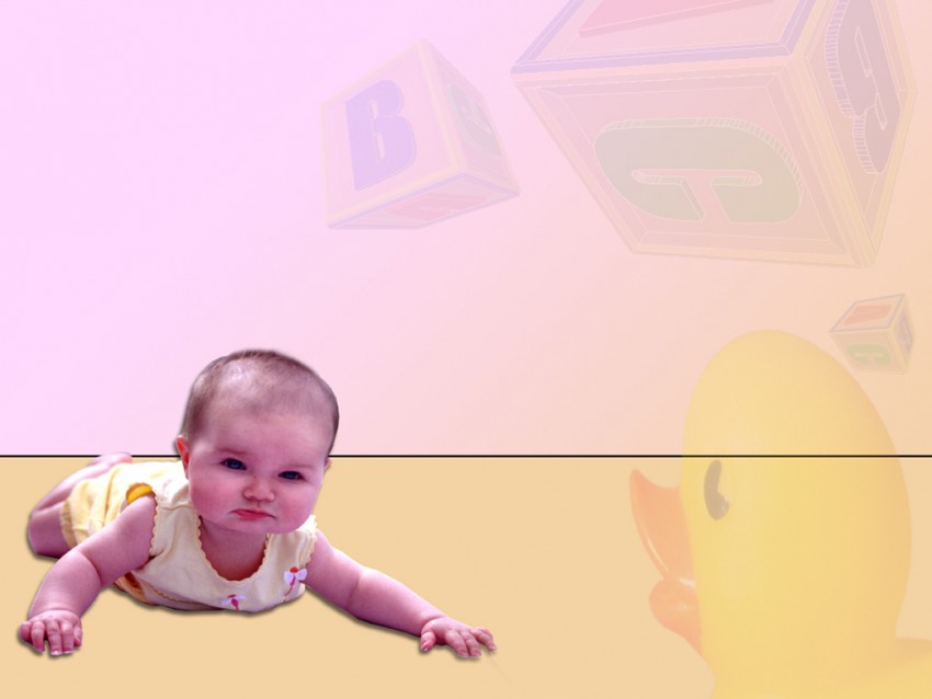 Boy Baby PowerPoint PPT Templates Background