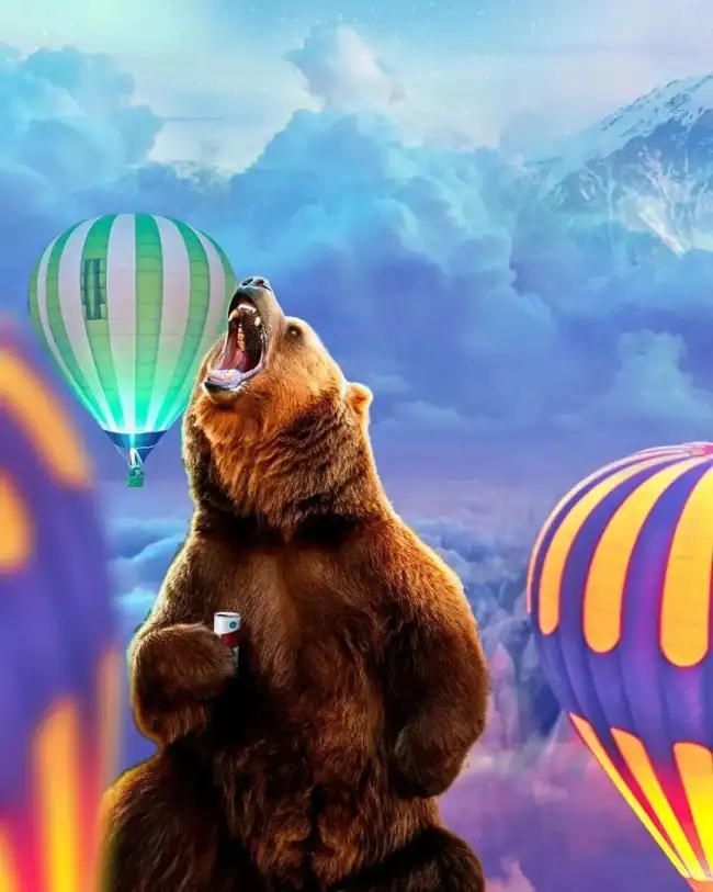 CB Angry Bear Edit Background HD Download
