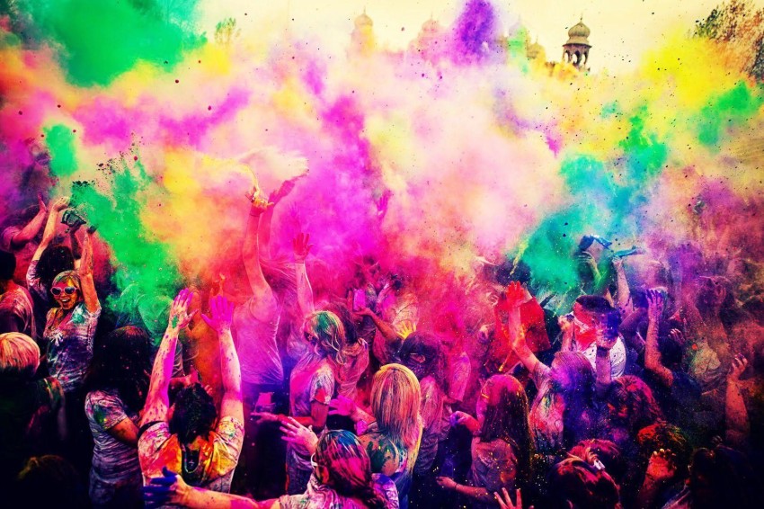 CB Holi Colorful Photoshop Editing Background Full HD Download