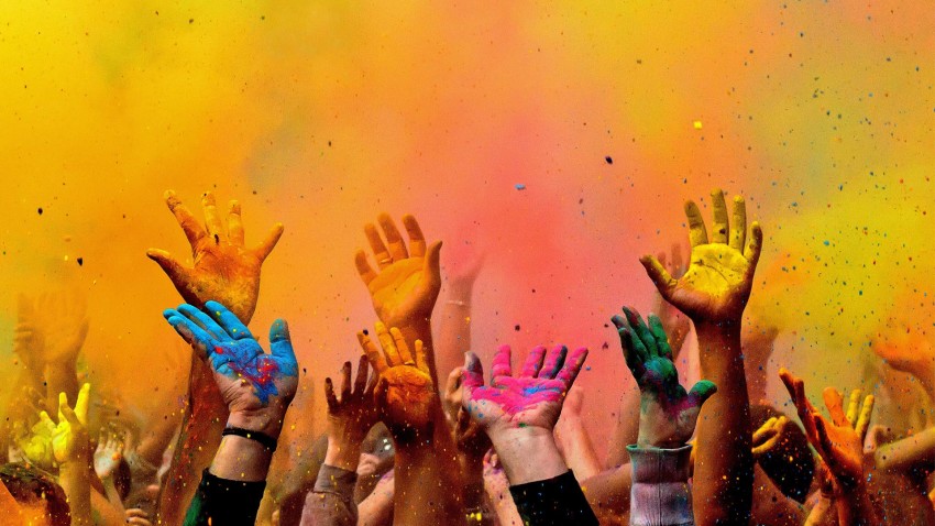 CB Holi People Hand Editing Background Full HD Download