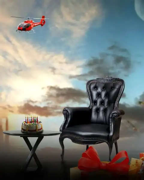 Chair With CAKE Photo Editing Background Download