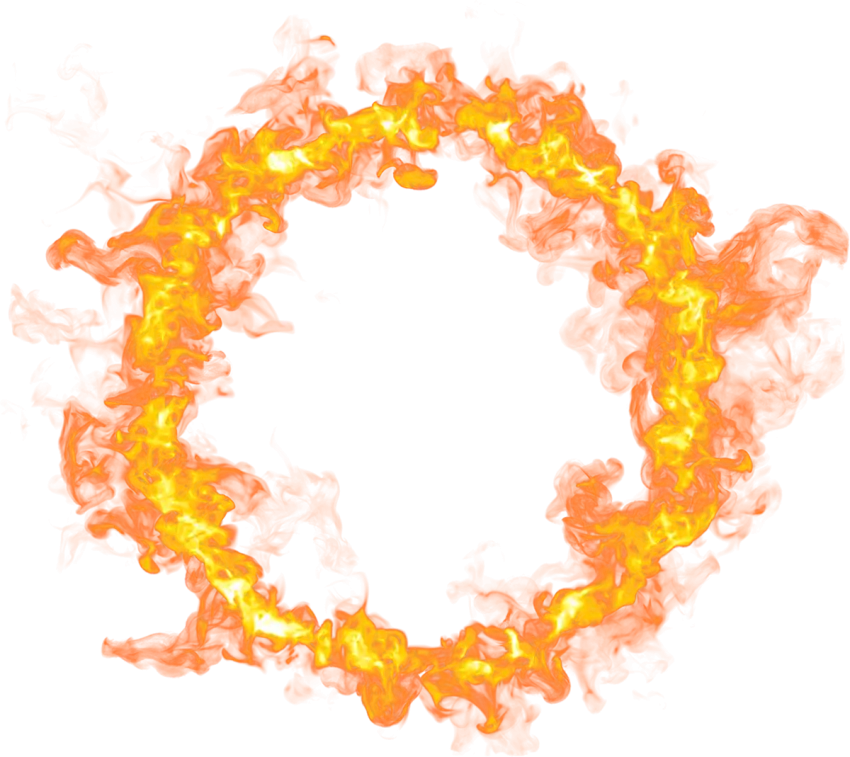 Circle Round Fire PNG HD Background Download