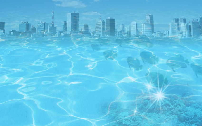 City Pool Water HD Background Download