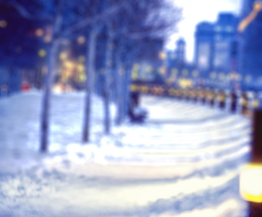 City Winter Blur CB PicsArt Background Full HD Download