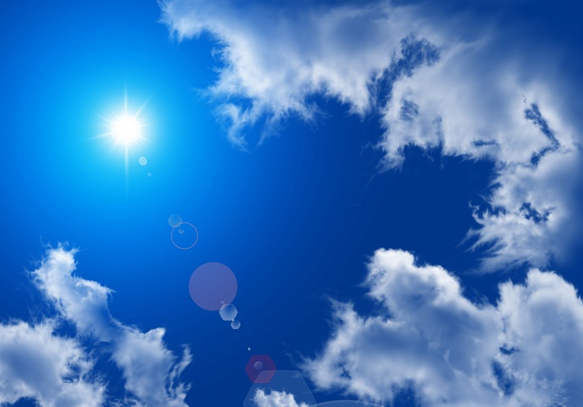 Cloud With Sun And Sky Background Full HD Download