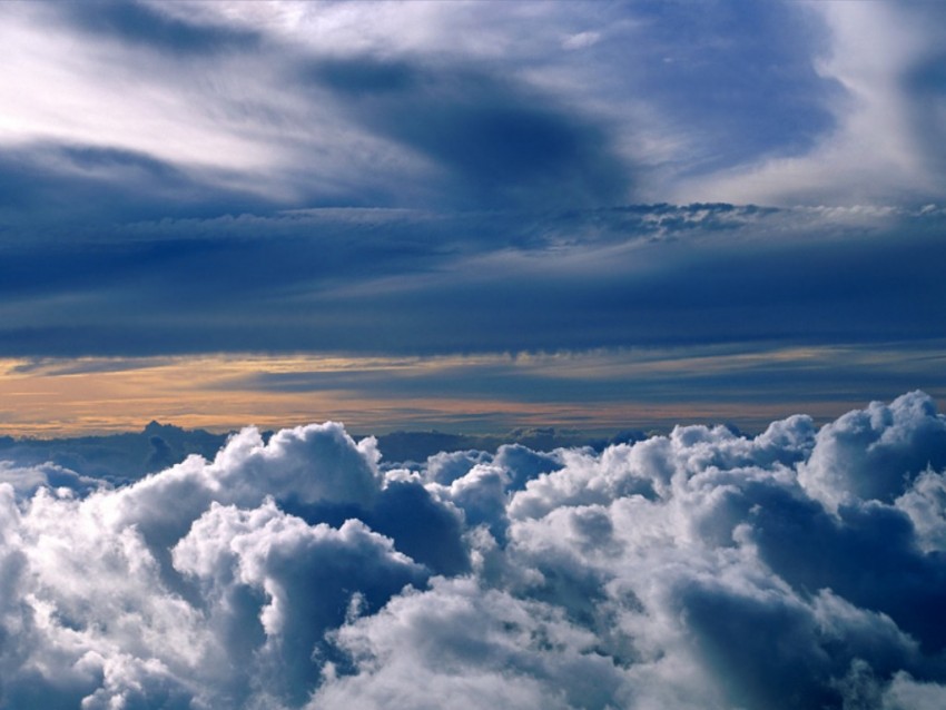 Clouds With Sky Background Full HD Wallpaper Download