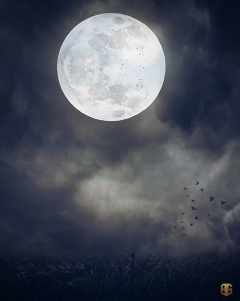 Dark Night Moon Editing Background Download