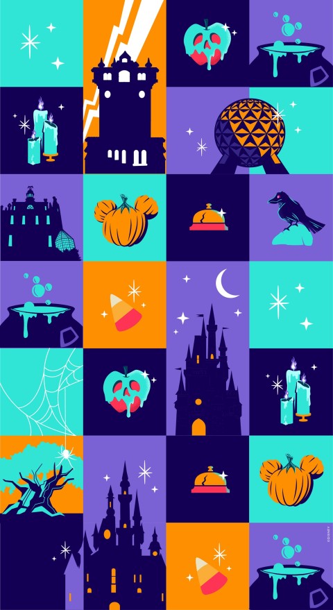 Disney Halloween Phone Mobile Wallpaper HD