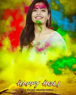 Editing Girl Holi Background Download Free