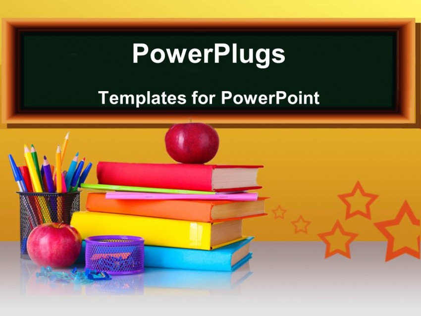 Education Book PowerPoint Background Download