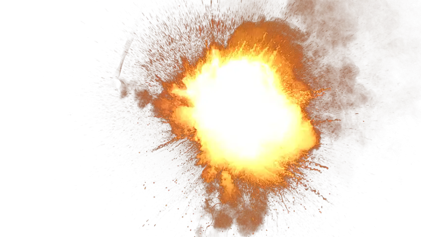 Explosion Bisfot Fire PNG High Quality Background
