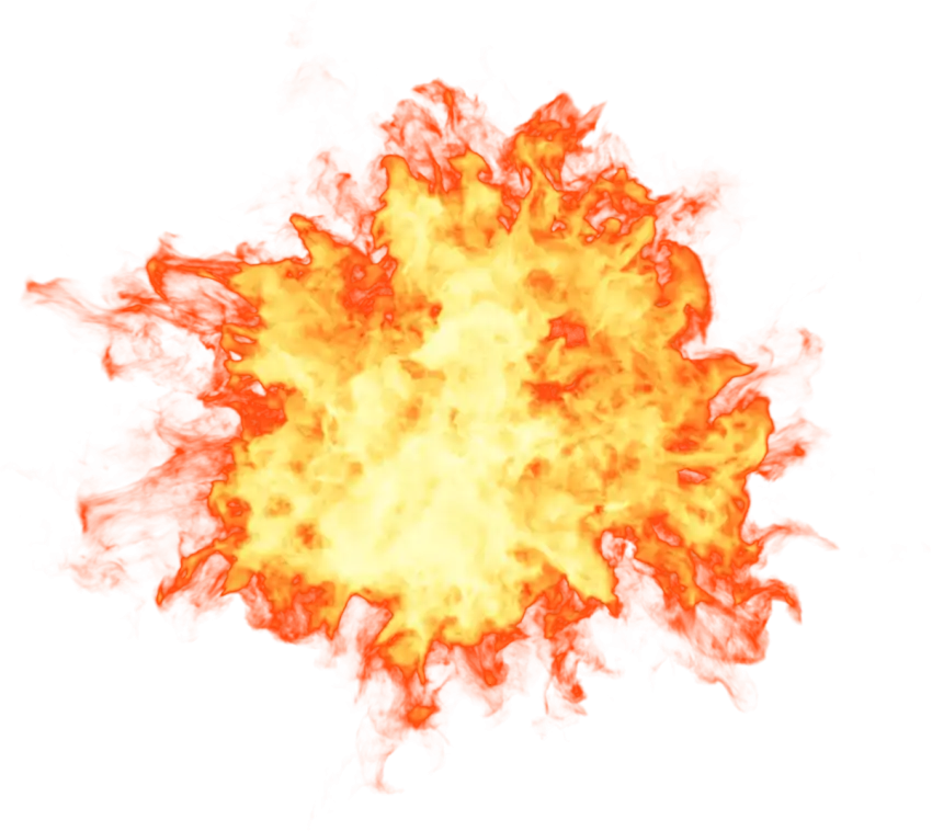 Explosion Circle Round Fire PNG  HD Images