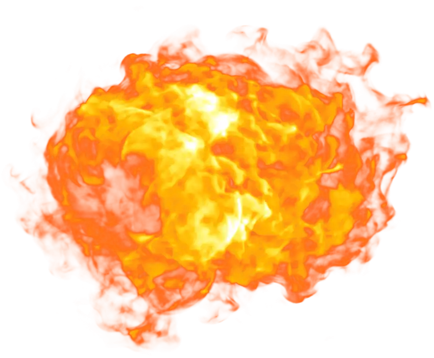 Fire Explosion Round PNG HD Images