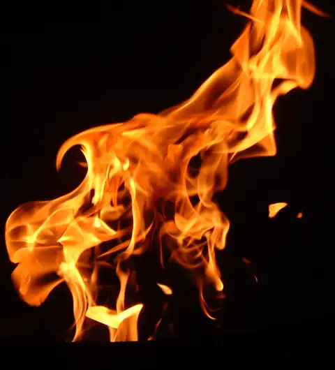 Fire Flame Black Background PNG File Download Free