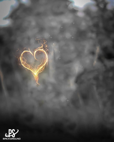 Fire Heart CB Background Download