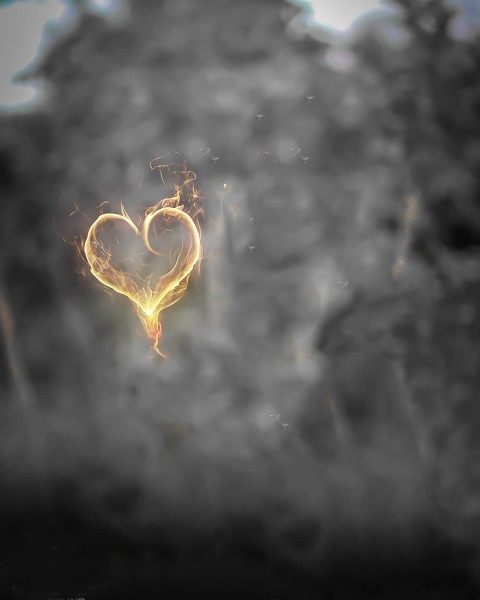 Fire Heart CB Editing Background