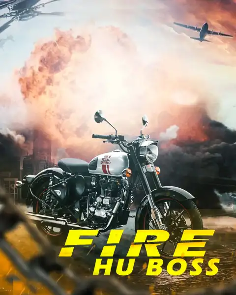 Fire Hu Boss Bullet Picsart Background HD Download