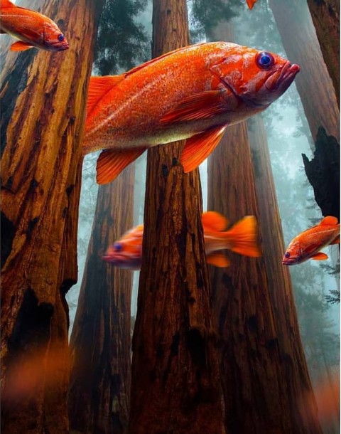 Fish Editing Picsart Background