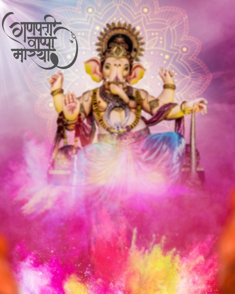 Ganesh Chaturthi Editing Background For Photoshop
