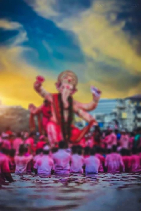 Ganesh Chaturthi PicsArt Editing Background HD