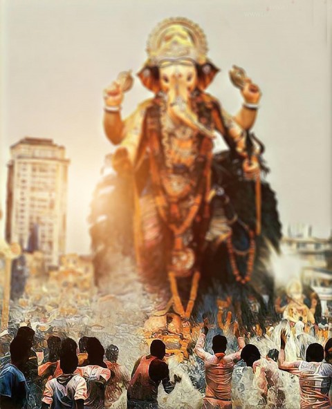 Ganesha Chaturthi Editing Background Images