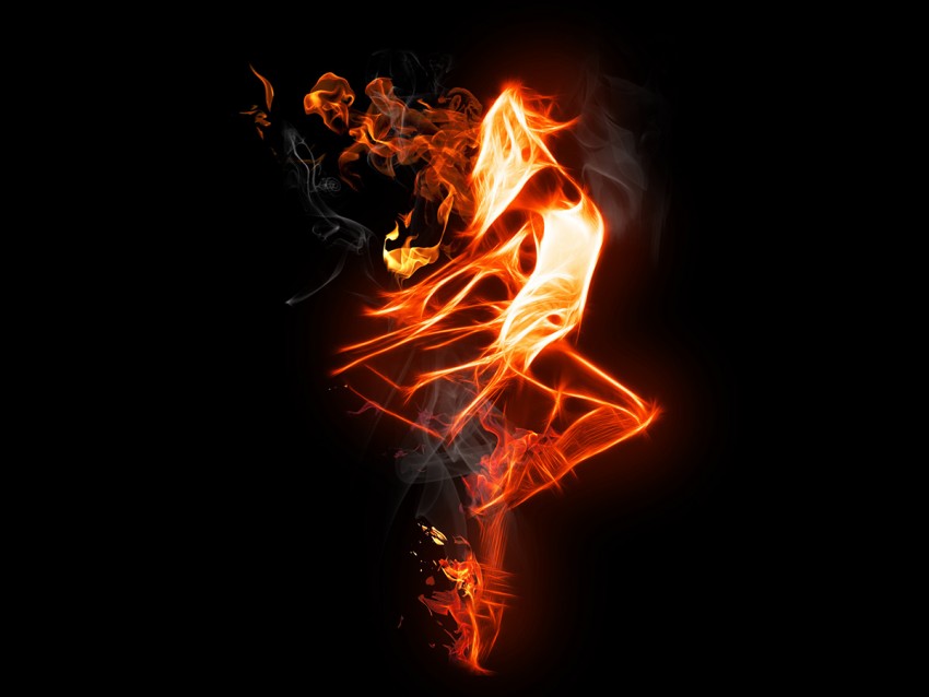Girl Fire Background Images Full HD Download