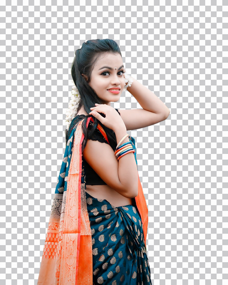 🔥 Girl In Heavy Saree PNG Images Download | CBEditz