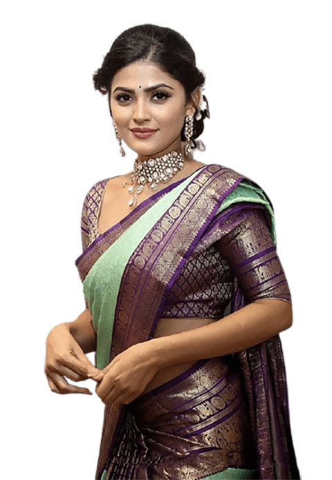 Womens Tussar Silk Saree - Silk Transparent PNG - 640x960 - Free Download  on NicePNG