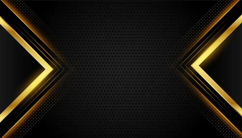 Golden Geometric Black Background HD Download