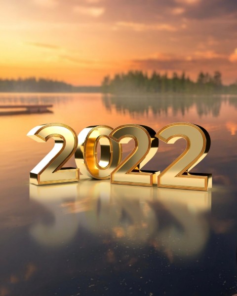 Golden Happy New Year 2022  PicsArt Editing Background