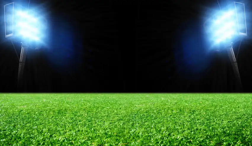 Green Grass Stadium Light Background Full HD Download Free