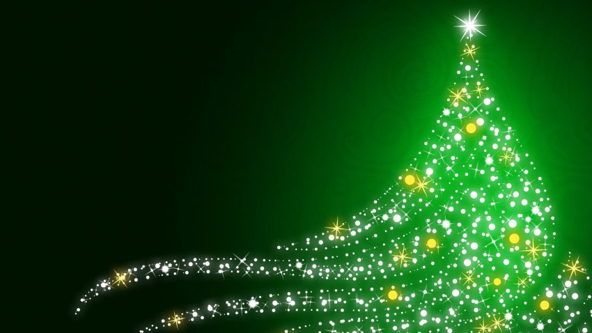 Green Merry Christmas HD Background Wallpaper Image