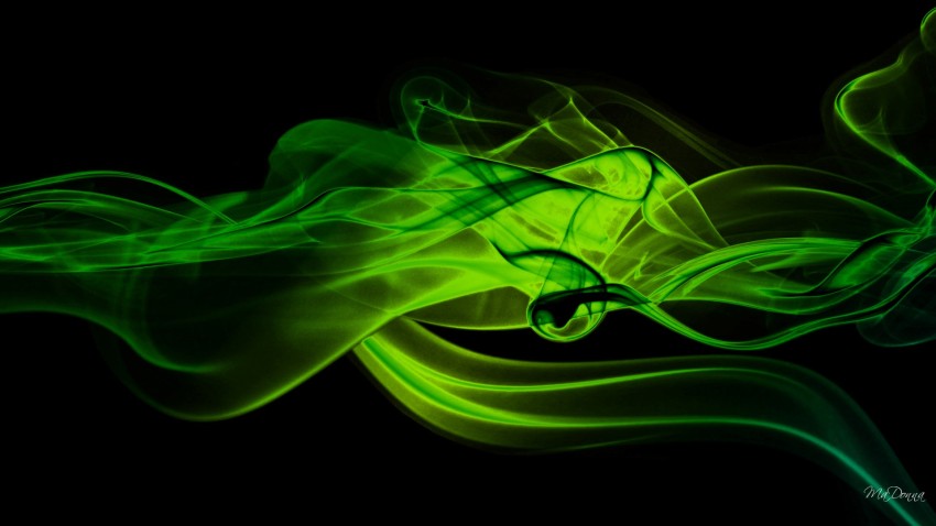 Green Smoke Background Full HD Free Download