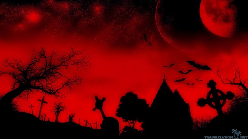 🔥 Halloween Red Wallpaper Background HD | CBEditz