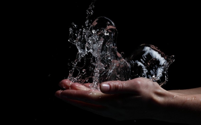 Hand Water Splash Hd Background Wallpaper Cbeditz