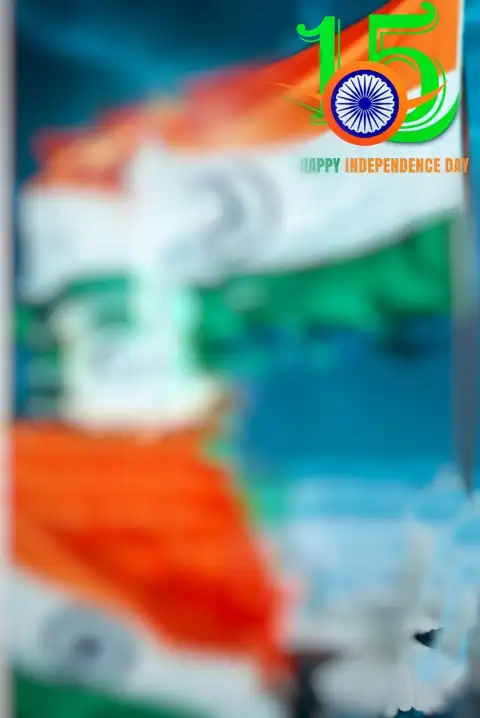 Happy 15 August Blur Photo Editing Background HD Images