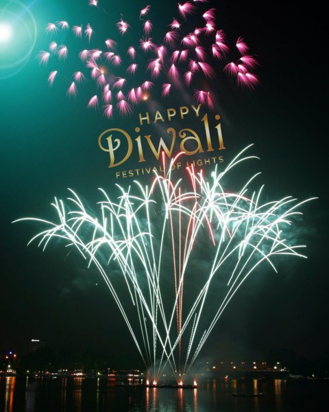 Happy Diwali Fireworks CB Picsart Editing Background Full HD