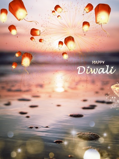 Happy Diwali PhotoEditing Background Full HD Download
