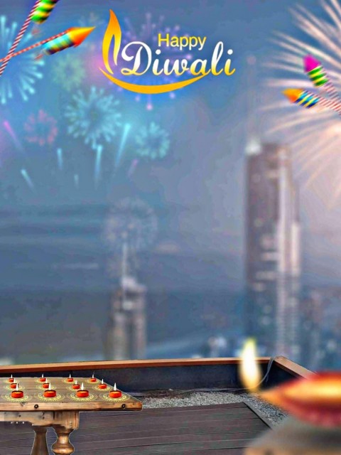 Happy Diwali PhotoEditing Background  Full HD Download