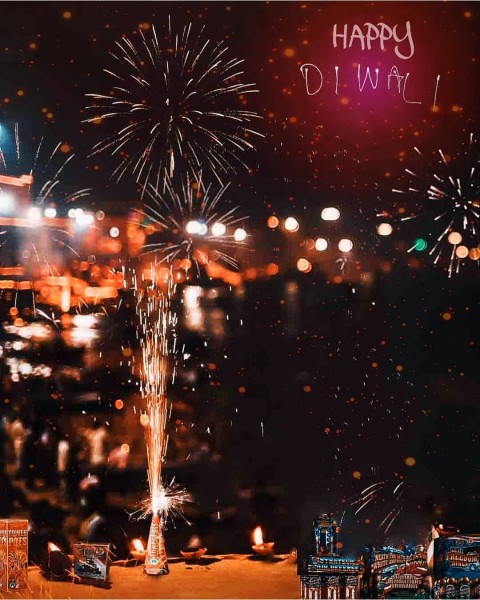 Happy Diwali PicsArt Editing Background Download