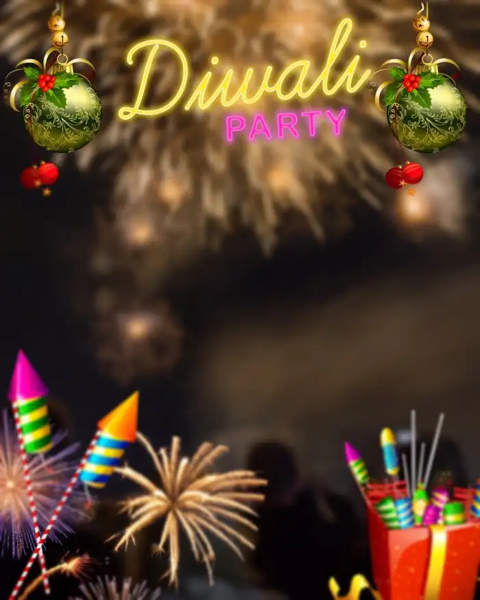 Happy Diwali Picsart With Bomb HD Background