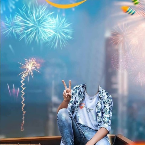 Happy Diwali Without Head CB PicsArt Editing Background HD