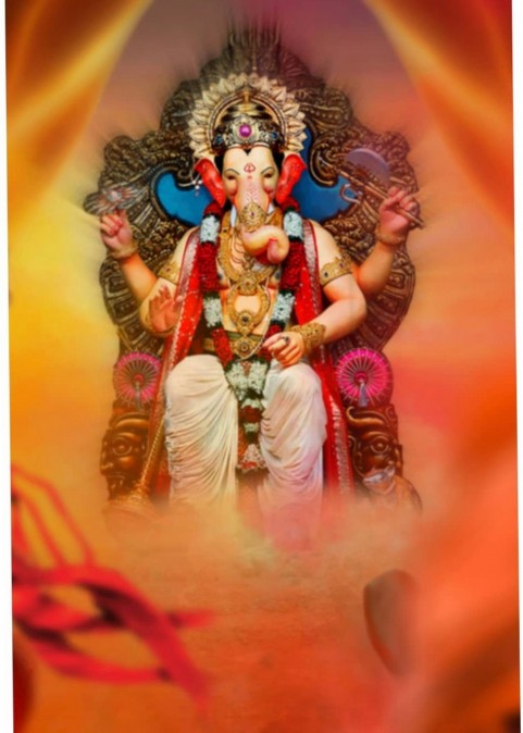 Happy Ganesh Chaturthi Editing Background